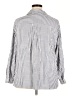 Max Studio Stripes Silver Long Sleeve Blouse Size 2X - photo 2