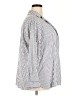 Max Studio Stripes Silver Long Sleeve Blouse Size 2X - photo 4