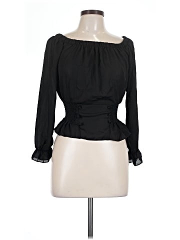 No Comment Long Sleeve Blouse (view 1)