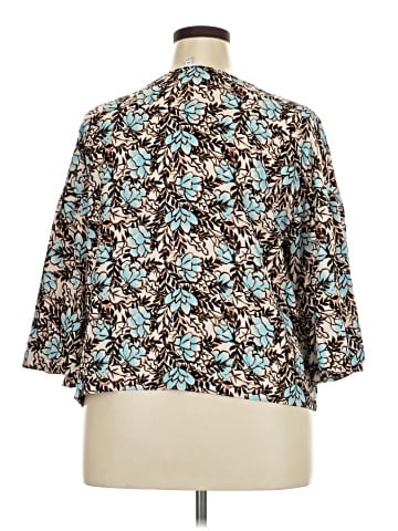 Elizabeth and James 3/4 Sleeve Blouse (view 2)