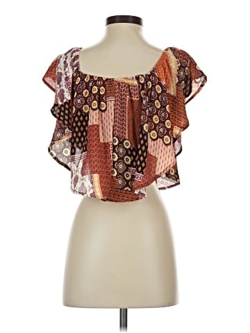 Polly & Esther Short Sleeve Blouse (view 2)