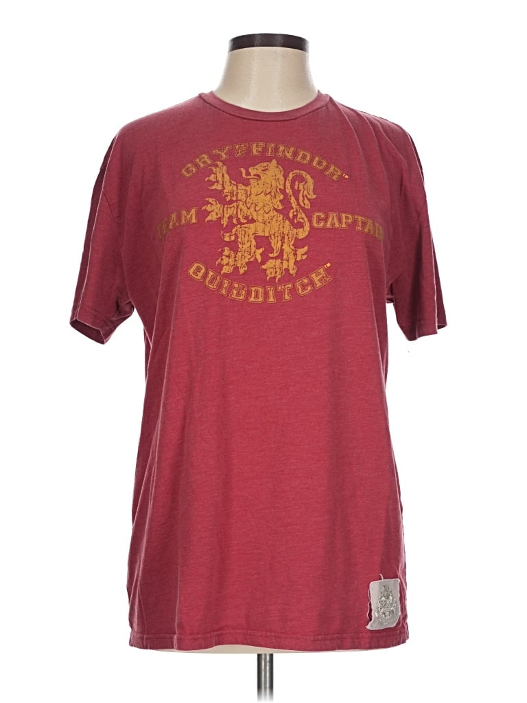 Pre-owned Harry Potter Short Sleeve T-shirt In Burgundy