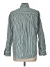 SPANX 100% Cotton Stripes Green Long Sleeve Blouse Size M - photo 2