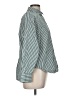 SPANX 100% Cotton Stripes Green Long Sleeve Blouse Size M - photo 4