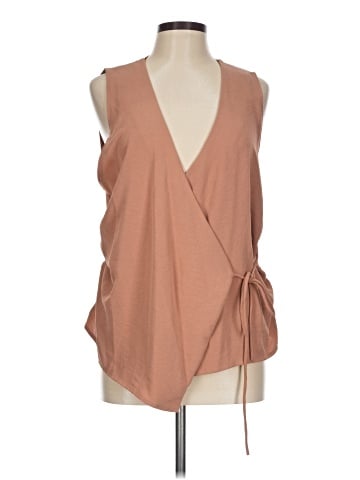 Zara W&B Collection Sleeveless Blouse (view 1)