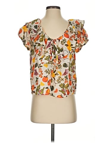 Maeve By Anthropologie Short Sleeve Blouse