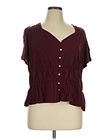 Terra & Sky Short Sleeve Blouse (view 1)