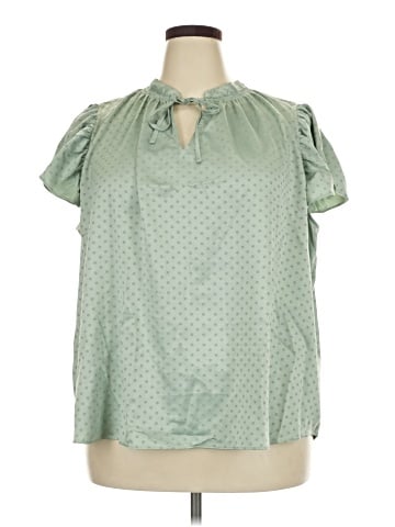 LC Lauren Conrad Short Sleeve Blouse (view 1)