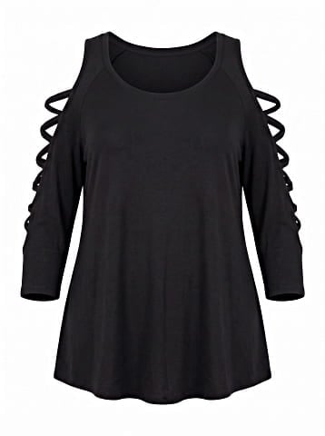 Torrid 3/4 Sleeve T-Shirt (view 1)