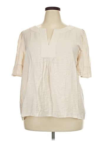Ann Taylor Short Sleeve Blouse (view 1)
