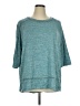 Terra & Sky Teal 3/4 Sleeve Top Size 1X - photo 1