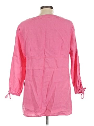 Hot Cotton 3/4 Sleeve Blouse (view 2)