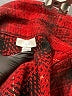 J.Jill 100% Polyester Plaid Red Jacket Size XL - photo 6
