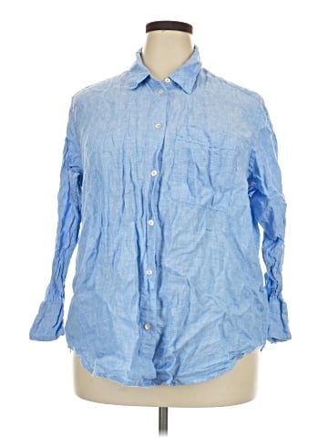 Marks & Spencer Long Sleeve Button-Down Shirt (view 1)