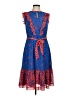 Boden 100% Polyester Graphic Blue Casual Dress Size 6 (petite) - photo 1