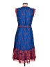 Boden 100% Polyester Graphic Blue Casual Dress Size 6 (petite) - photo 2