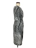 Connected Apparel Animal Print Gray Cocktail Dress Size 6 - photo 4