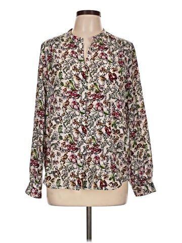 L'Agence Long Sleeve Silk Top (view 1)