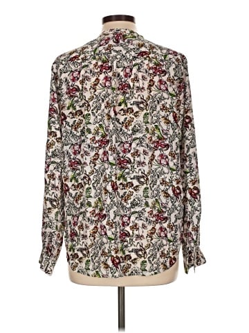 L'Agence Long Sleeve Silk Top (view 2)