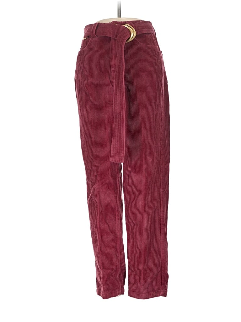 Pre-owned Aje Casual Pants In Burgundy