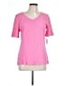 Talbots Pink Short Sleeve Top Size L - photo 1