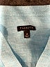 Talbots 100% Linen Blue 3/4 Sleeve Blouse Size M - photo 7