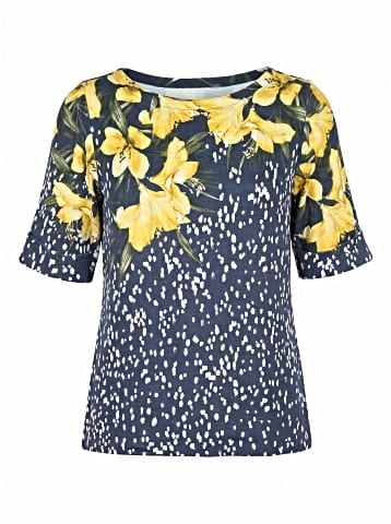 Karen Scott 3/4 Sleeve Henley (view 1)