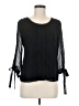 Darling 100% Polyester Black 3/4 Sleeve Blouse Size M - photo 1