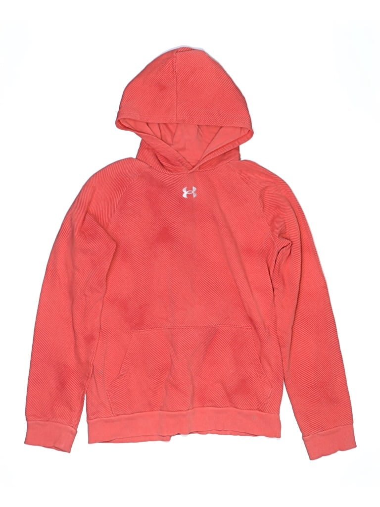 Pre-owned Under Armour Kids' Pullover Hoodie In Red