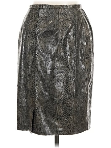 Harve Benard Faux Leather Skirt (view 2)