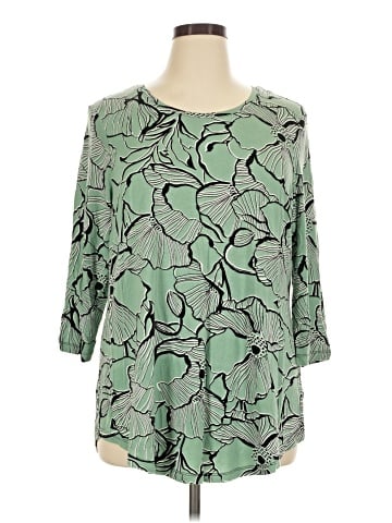 JM Collection 3/4 Sleeve T-Shirt (view 1)