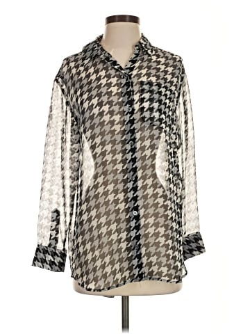 Equipment Long Sleeve Silk Top (view 1)