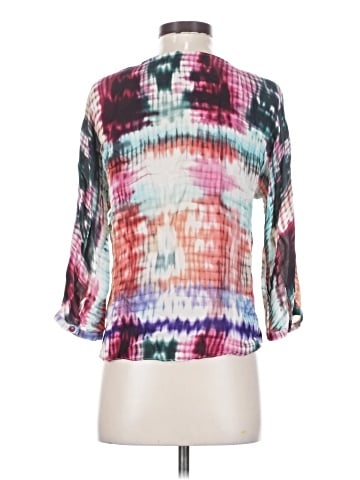 Parker 3/4 Sleeve Silk Top (view 2)