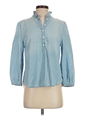 Caslon 3/4 Sleeve Button-Down Shirt (view 1)