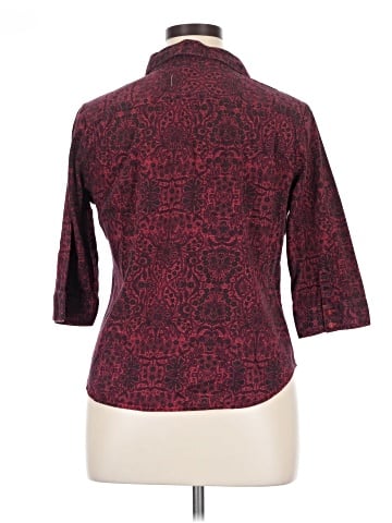 212 Collection 3/4 Sleeve Button-Down Shirt (view 2)
