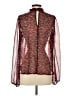 Allison Joy Animal Print Red Long Sleeve Blouse Size S - photo 2