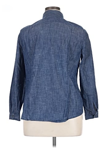 Ann Taylor LOFT Long Sleeve Button-Down Shirt (view 2)