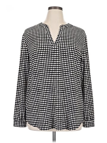 Anne Klein Long Sleeve Blouse (view 1)