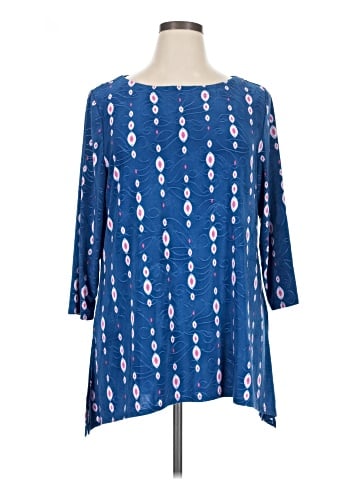JM Collection 3/4 Sleeve Blouse (view 1)