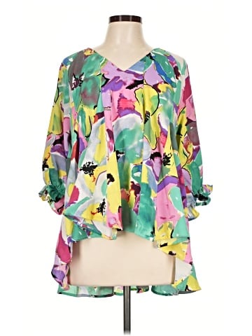 Umgee 3/4 Sleeve Blouse (view 1)