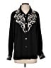 Bob Mackie Black Long Sleeve Blouse Size S - photo 1