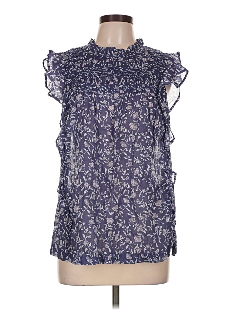 Pre-owned Beachlunchlounge Sleeveless Blouse In Blue