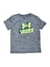 Under Armour 100% Polyester Gray Active T-Shirt Size 7 - photo 1