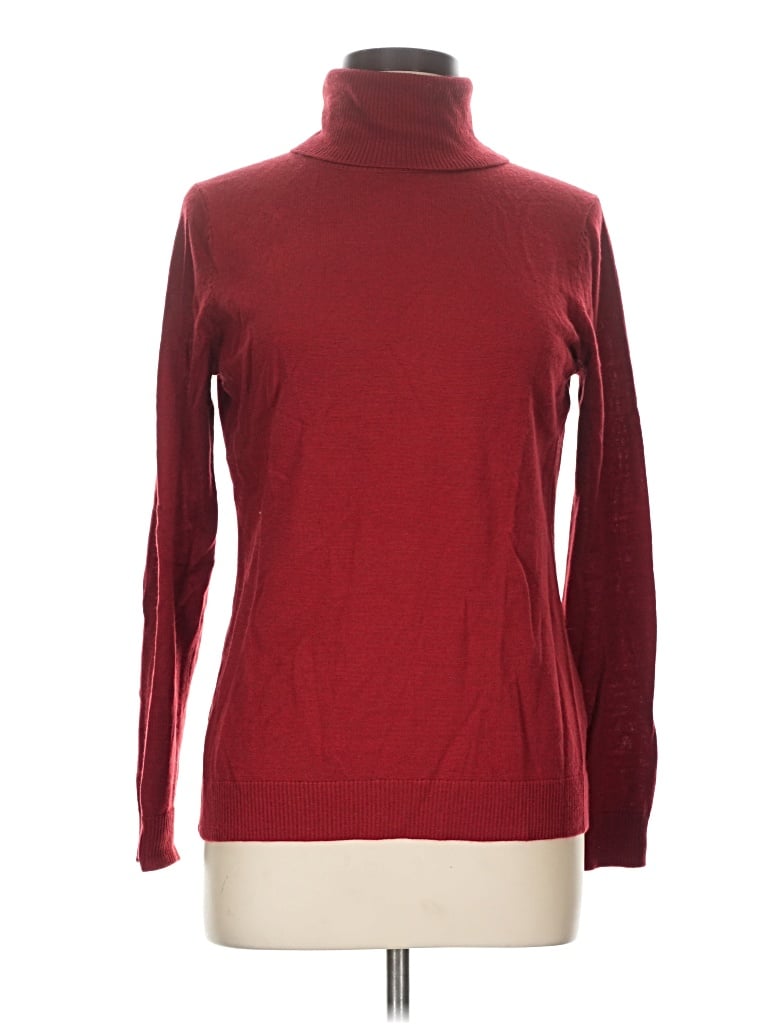 Pre-owned Pendleton Wool Pullover Sweater In Burgundy