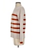 Kinross Stripes Orange Wool Pullover Sweater Size XS - photo 5