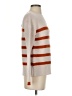 Kinross Stripes Orange Wool Pullover Sweater Size XS - photo 4