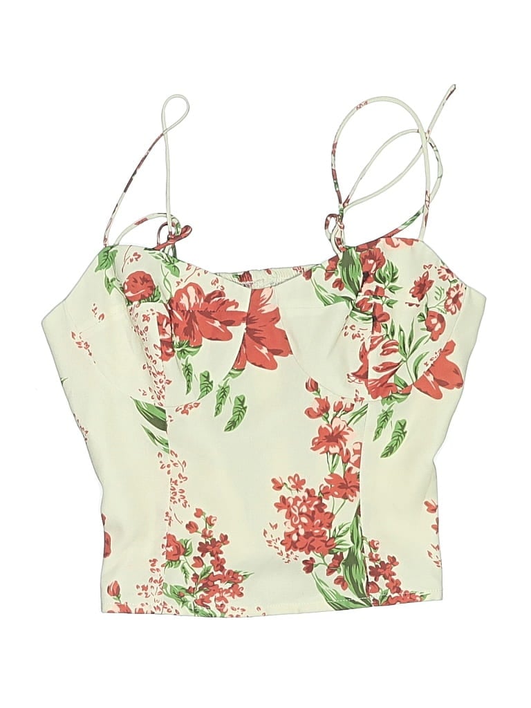 Pre-owned Kourt Sleeveless Blouse In Ivory