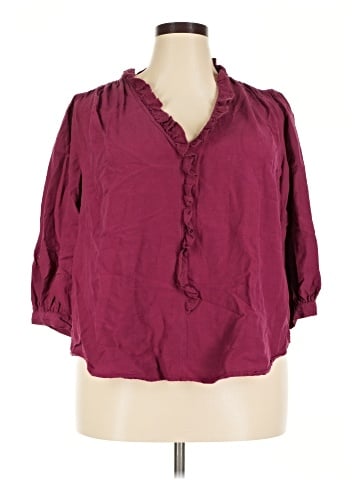 LC Lauren Conrad 3/4 Sleeve Blouse (view 1)