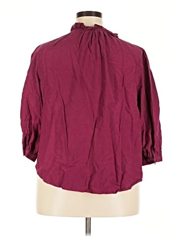 LC Lauren Conrad 3/4 Sleeve Blouse (view 2)