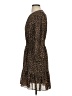J.Crew 100% Polyester Animal Print Brown Casual Dress Size S (petite) - photo 5